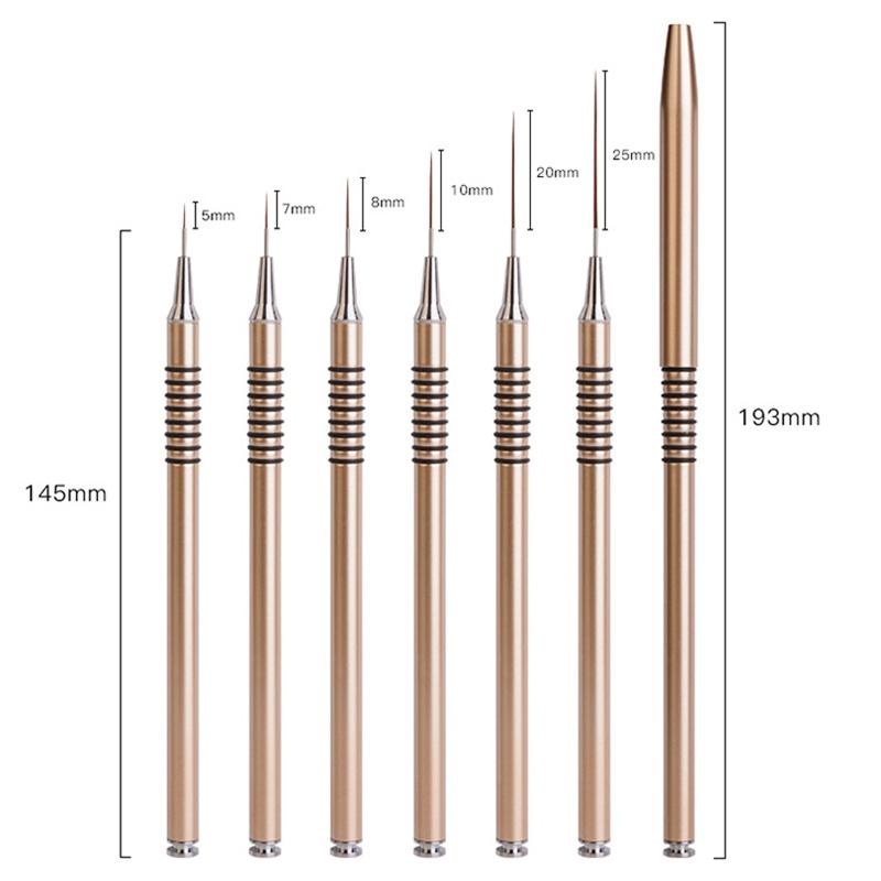 Nail art drawstring pen, extremely fine painting pen, special brush set for painting flowers, hand-painted nail tool brush золотистий
Nail art drawstring pen, extremely fine painting pen, special brush set for painting flowers, hand-painted nail tool brush золотистий