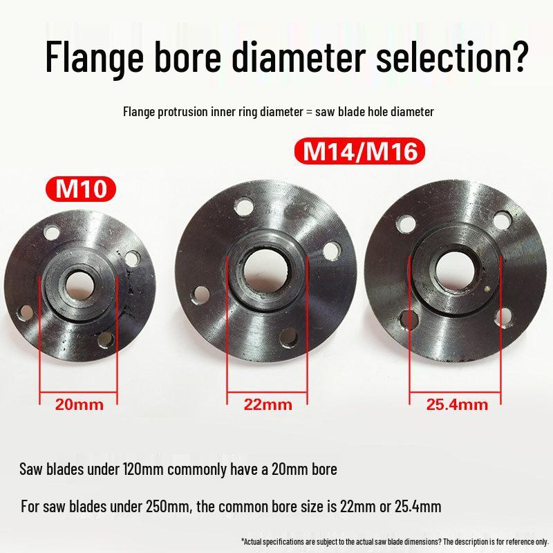 Universal Angle Grinder Flange for Stable Saw Blade Installation 10 teeth, 20 holes flange - standard
Universal Angle Grinder Flange for Stable Saw Blade Installation 10 teeth, 20 holes flange - standard
