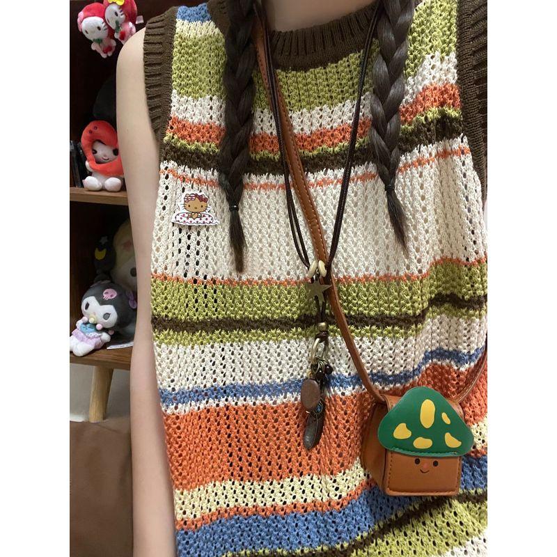 Cut Out Summer Loose Spaghetti Straps Sleeveless Knitting Vest Figure Color XL recommended 60.00 kg-67.50 kg
Cut Out Summer Loose Spaghetti Straps Sleeveless Knitting Vest Figure Color XL recommended 60.00 kg-67.50 kg