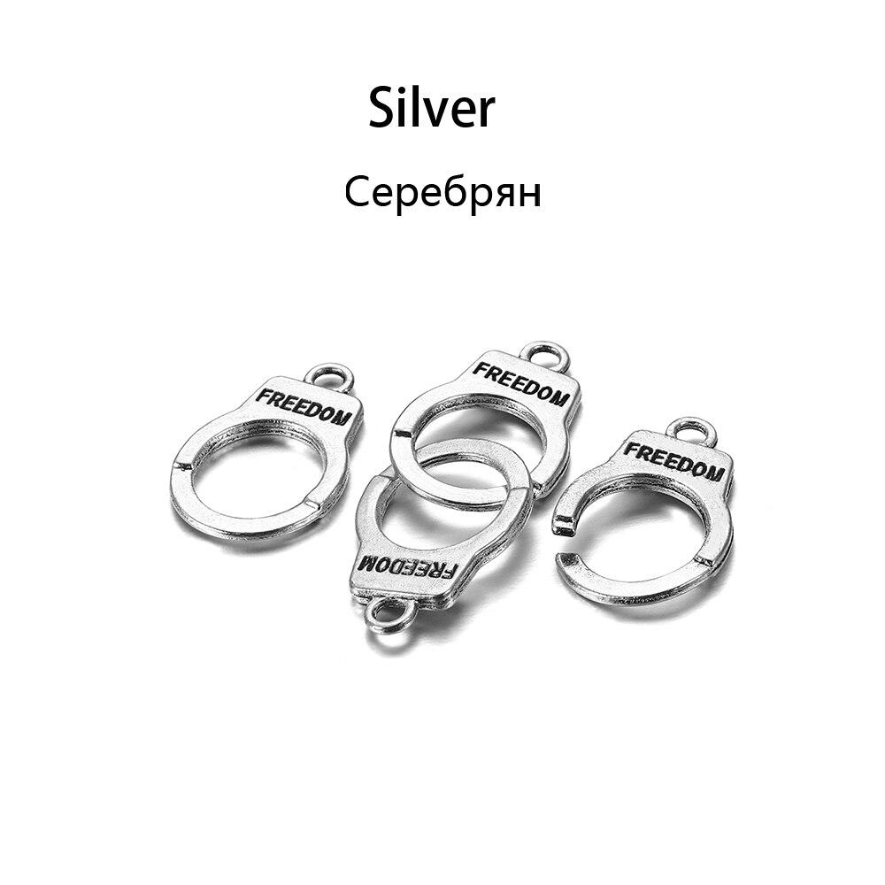 10 компл./пакет, подвески, наручники, разъем свободы, антикварные многоцветные подвески для изготовления ювелирных изделий своими руками, фурнитура, принадлежности ручной работы
10 компл./пакет, подвески, наручники, разъем свободы, антикварные многоцветные подвески для изготовления ювелирных изделий своими руками, фурнитура, принадлежности ручной работы