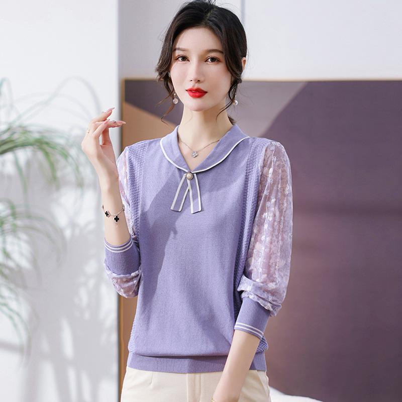 Autumn Knit Blouse with Gauze Sleeves for Stylish Middle-Aged and Elderly Women L (recommended 105-120 jin) фиолетовый
Autumn Knit Blouse with Gauze Sleeves for Stylish Middle-Aged and Elderly Women L (recommended 105-120 jin) фиолетовый