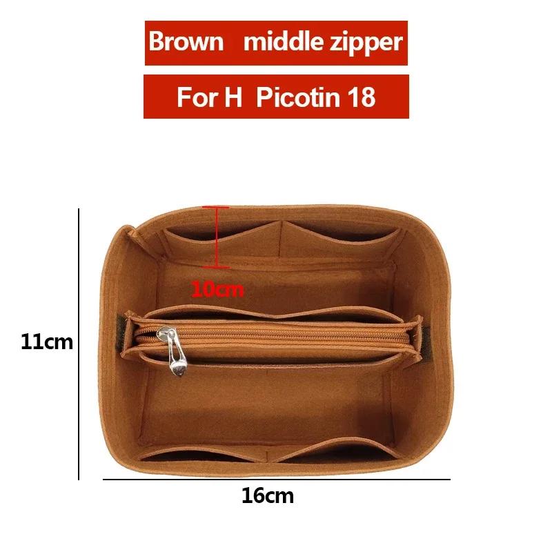 Organizer Insert Bag Inner Storage Felt Purse Shaper Cosmetic Storage Insert Handbag With Zipper Fit For H Picotin 18 22
Organizer Insert Bag Inner Storage Felt Purse Shaper Cosmetic Storage Insert Handbag With Zipper Fit For H Picotin 18 22