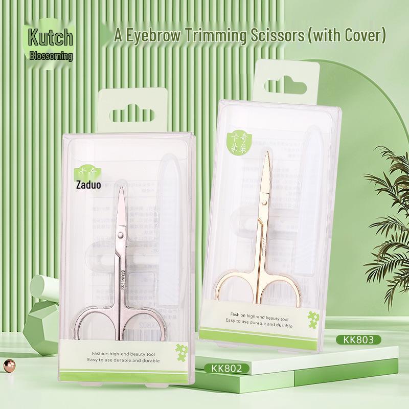Kaqiduo Duo A Wide Curved Eyebrow Scissors - Sharp Stainless Steel Beauty Scissors (Gold/Silver) KK802 серебряный
Kaqiduo Duo A Wide Curved Eyebrow Scissors - Sharp Stainless Steel Beauty Scissors (Gold/Silver) KK802 серебряный