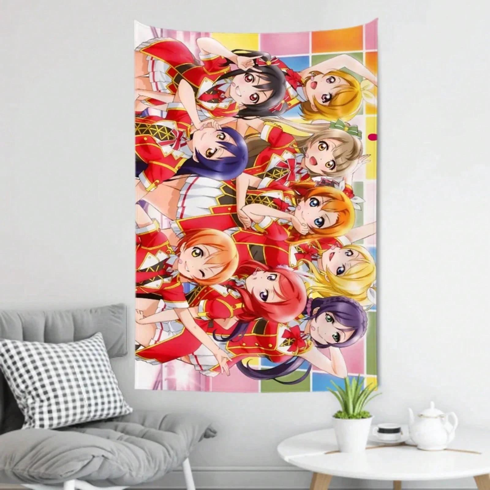 Love Live Superstar Tapestry Flat Print Wall Hanging Backdrop Anime Wall Decor for Bedroom Party Home Decoration 74x94cm(29x37in)
Love Live Superstar Tapestry Flat Print Wall Hanging Backdrop Anime Wall Decor for Bedroom Party Home Decoration 74x94cm(29x37in)