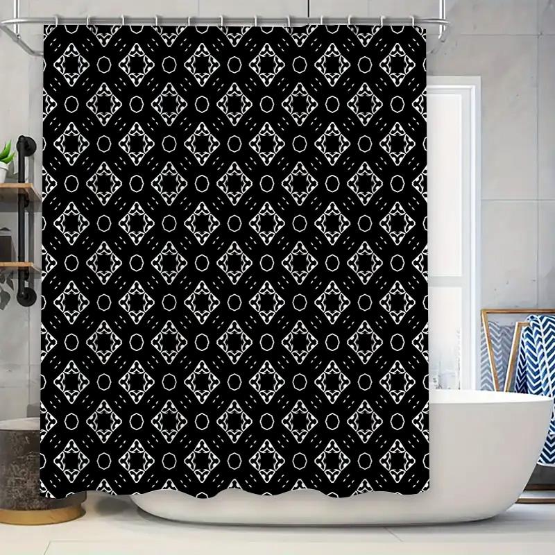 Modern Bath Decor Setblack White Geometric Pattern Shower Curtain For Bathroom Accessories 72 X 84 Inch Size Customizable! W60H190(CM)-1 Pcs
Modern Bath Decor Setblack White Geometric Pattern Shower Curtain For Bathroom Accessories 72 X 84 Inch Size Customizable! W60H190(CM)-1 Pcs
