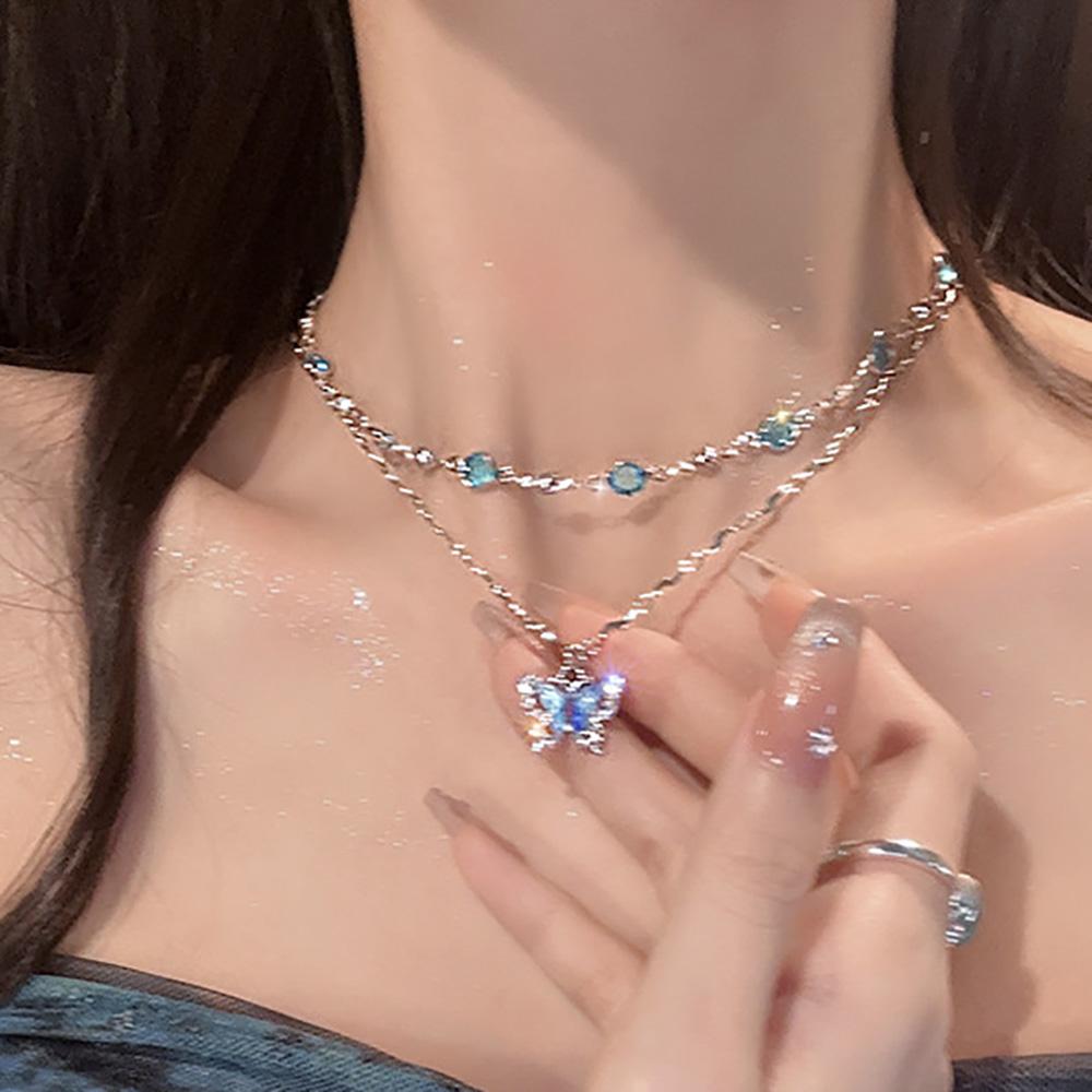 2pcs Set Cute Crystal Butterfly Bowknot Pendant Necklace for Women Girl Charm Aesthetic Neck Y2K Sweet Zircon Accessories Gifts
2pcs Set Cute Crystal Butterfly Bowknot Pendant Necklace for Women Girl Charm Aesthetic Neck Y2K Sweet Zircon Accessories Gifts