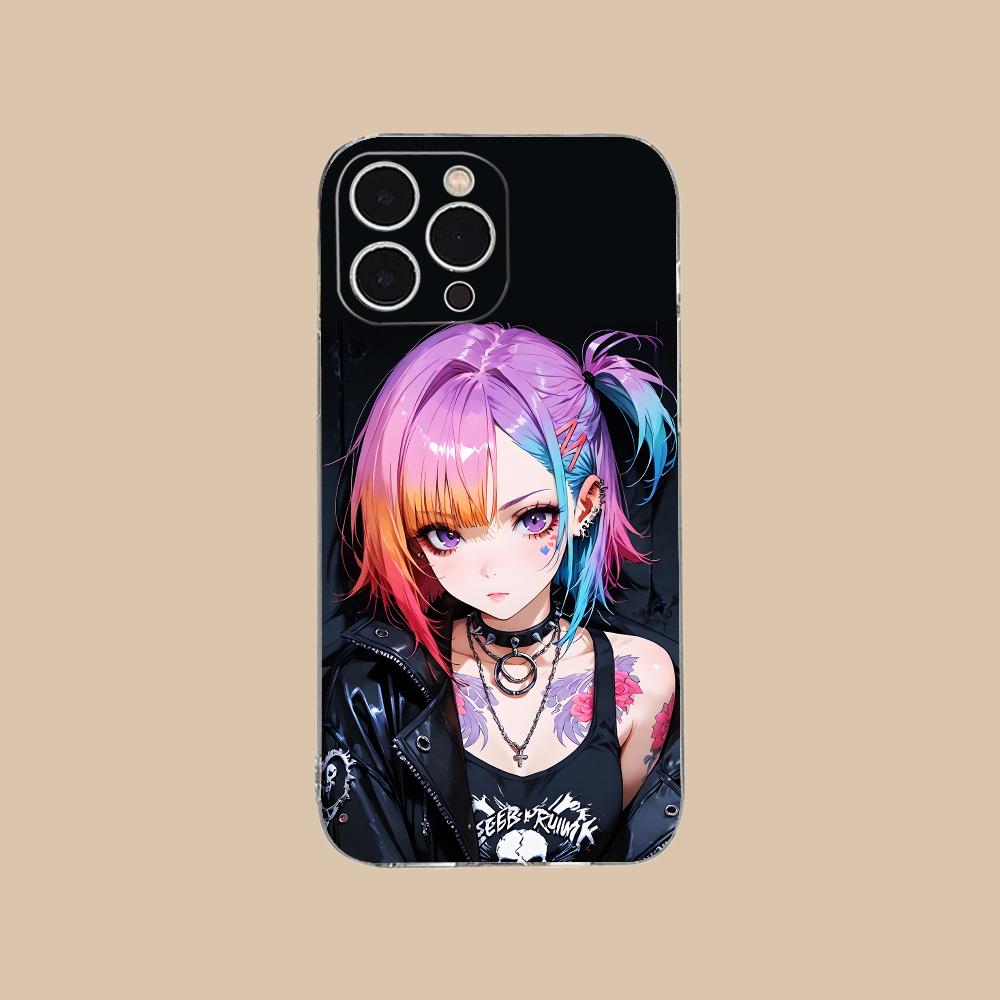 Anime Punk Girl Phone Case for iPhone 16 15 14 13 12 11 X XR XS 8 6 Pro Max Plus Mini Clear Colour Protective Cover Cellphones iPhone 7 Plus
Anime Punk Girl Phone Case for iPhone 16 15 14 13 12 11 X XR XS 8 6 Pro Max Plus Mini Clear Colour Protective Cover Cellphones iPhone 7 Plus