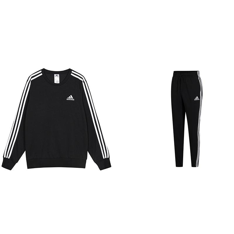 Adidas Круглый вырез горловины с буквенными полосками, длинный рукав, средняя талия, завязывающиеся брюки, комплект свитшотов унисекс, черный GK9078+H46105 M
Adidas Круглый вырез горловины с буквенными полосками, длинный рукав, средняя талия, завязывающиеся брюки, комплект свитшотов унисекс, черный GK9078+H46105 M