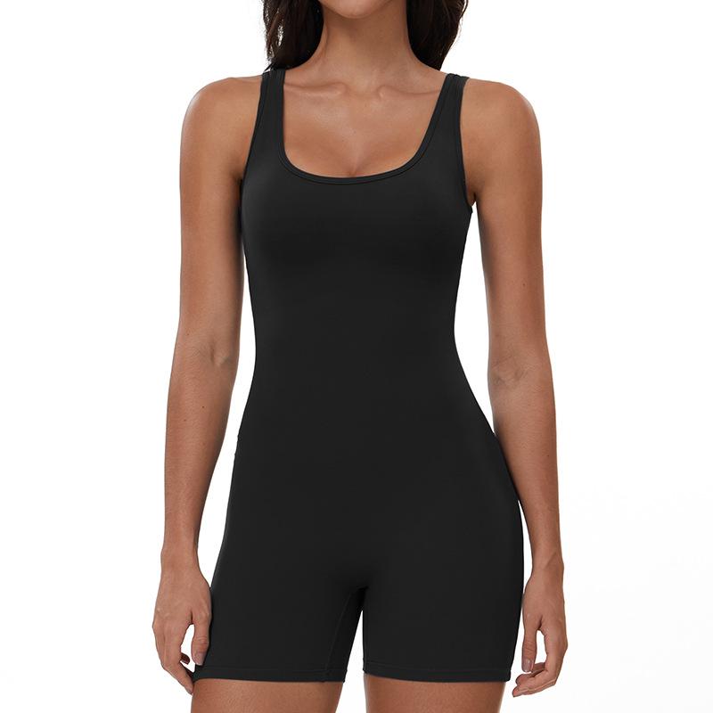 Ruched Cross-Fold Jumpsuit with Hollow Back - Yoga, Fitness, Running Sportswear (One-Piece) Extra Large
Ruched Cross-Fold Jumpsuit with Hollow Back - Yoga, Fitness, Running Sportswear (One-Piece) Extra Large