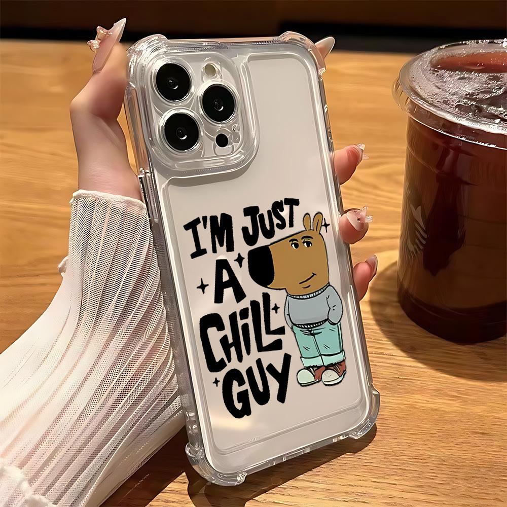 Cartoon Cute I m Just A C-Chills G-Guies Phone Case For IPhone 16 15 14 13 12 11 Mini Pro Max X XSMax 7 8 Plus Transparent Cover iPhone 12 Mini
Cartoon Cute I m Just A C-Chills G-Guies Phone Case For IPhone 16 15 14 13 12 11 Mini Pro Max X XSMax 7 8 Plus Transparent Cover iPhone 12 Mini