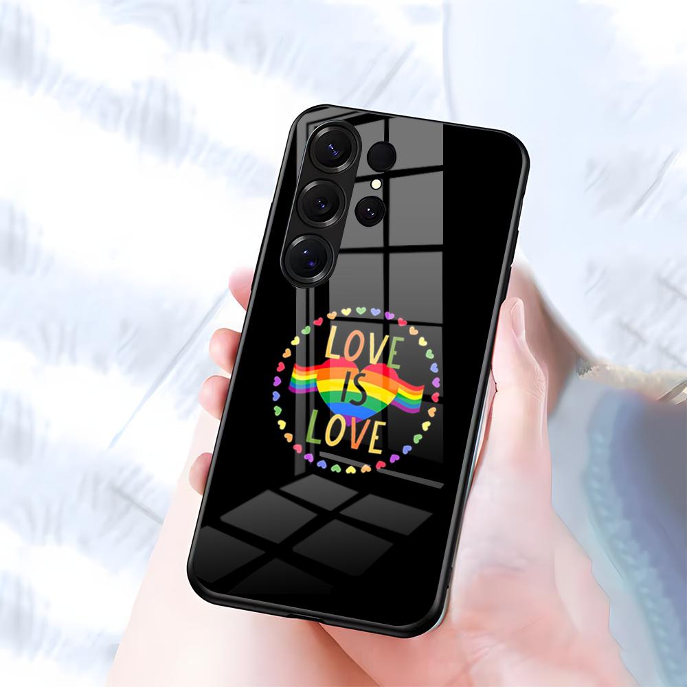 Love Is Love LGBT Rainbow Phone Case For Samsung S26 S25 S24 FE S23 S22 S21 Plus S20 Ultra Note20Ultra Black Glass Cover Galaxy S25 Edge
Love Is Love LGBT Rainbow Phone Case For Samsung S26 S25 S24 FE S23 S22 S21 Plus S20 Ultra Note20Ultra Black Glass Cover Galaxy S25 Edge