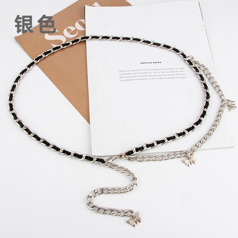 Xiaoxiangfeng металлическая цепочка на талию женское платье бабочка декоративный пояс плетеная цепочка тонкая поясная цепочка
Xiaoxiangfeng металлическая цепочка на талию женское платье бабочка декоративный пояс плетеная цепочка тонкая поясная цепочка