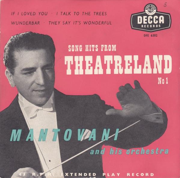 7inch Record MANTOVANI HIS ORCHESTRA Song Hits From Theatreland DFE6302 DECCA 1955 UK Jazz Used
7inch Record MANTOVANI HIS ORCHESTRA Song Hits From Theatreland DFE6302 DECCA 1955 UK Jazz Used