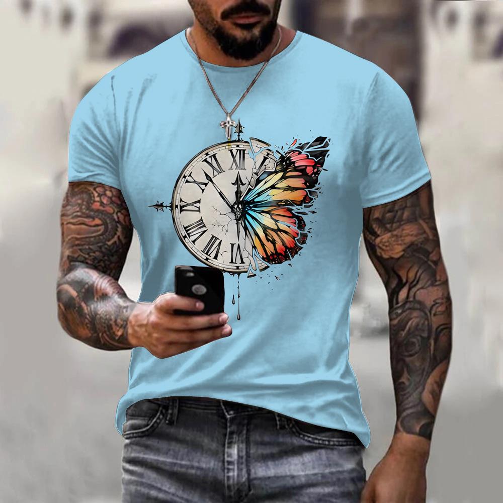 Men s T-shirt short sleeved casual top butterfly series 3D printing 2XS
Men s T-shirt short sleeved casual top butterfly series 3D printing 2XS