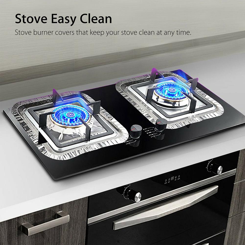 40Pcs Aluminum Foil Gas Top Disposable Bib Liners Stove Covers срібний
40Pcs Aluminum Foil Gas Top Disposable Bib Liners Stove Covers срібний