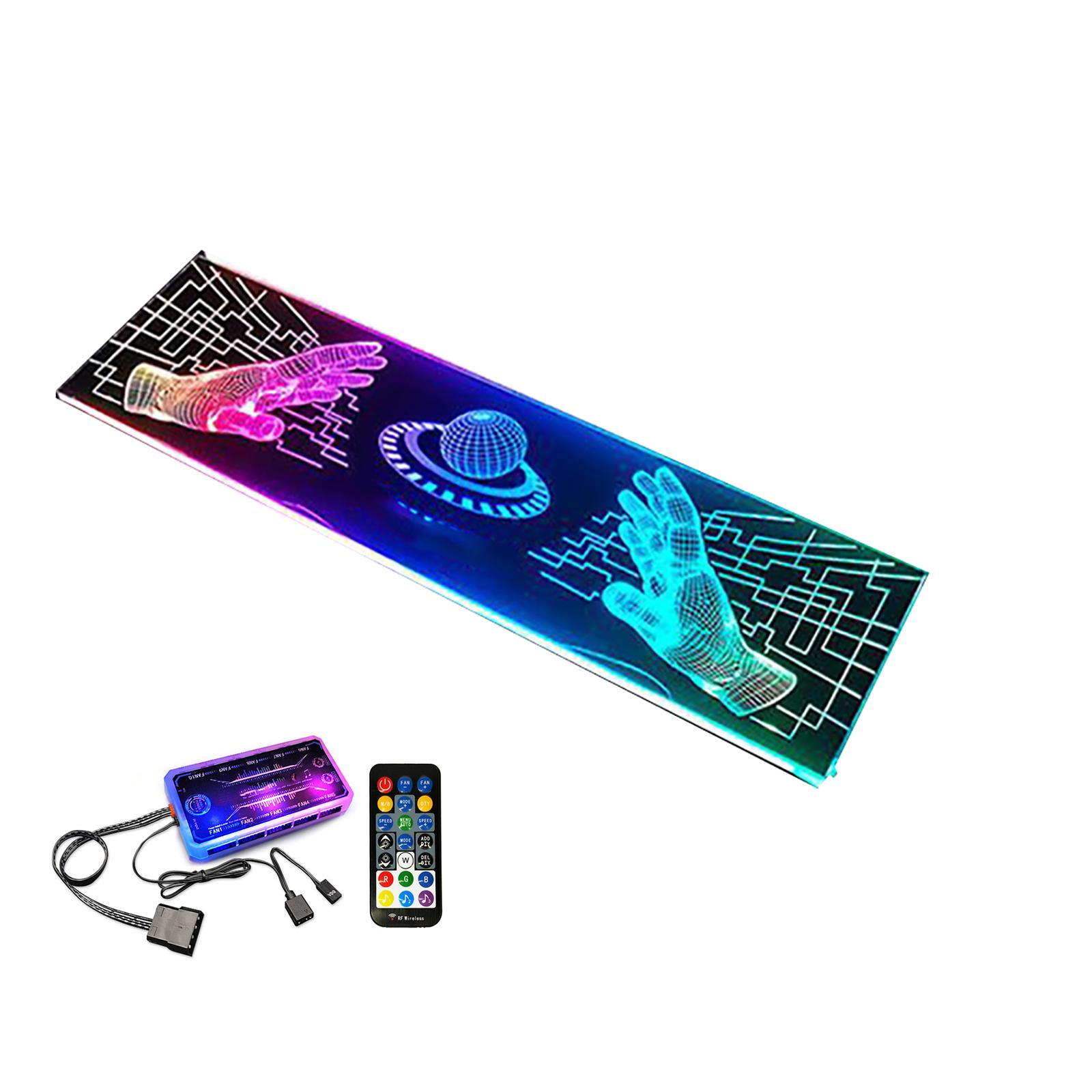 RGB Backplate With Music RGB Fan Controller For Graphics Card GPU and Gaming Pc Case ARGB Led Light Aura Sync
RGB Backplate With Music RGB Fan Controller For Graphics Card GPU and Gaming Pc Case ARGB Led Light Aura Sync