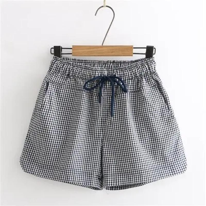Womens Casual Plaid Drawstring Elastic Waist Shorts M
Womens Casual Plaid Drawstring Elastic Waist Shorts M