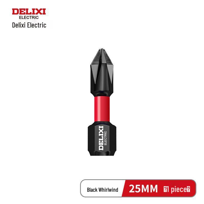 Delixi Non-Slip Magnetic Philips Bit Set - Tungsten Steel Electric Screwdriver Bits
Delixi Non-Slip Magnetic Philips Bit Set - Tungsten Steel Electric Screwdriver Bits