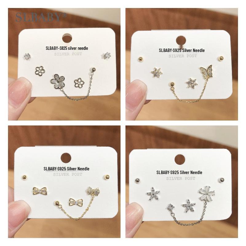 S925 Sterling Silver Korean Style Women s Temperament Ear Chain Earrings - Niche Cold Style Summer Jewelry
S925 Sterling Silver Korean Style Women s Temperament Ear Chain Earrings - Niche Cold Style Summer Jewelry
