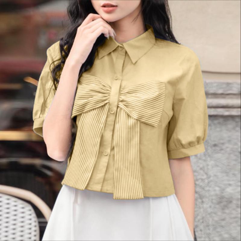 ZANZEA Womens Casual Stripe Bows Patchwork Summer Short Sleeve Blouse 5XL хакі
ZANZEA Womens Casual Stripe Bows Patchwork Summer Short Sleeve Blouse 5XL хакі