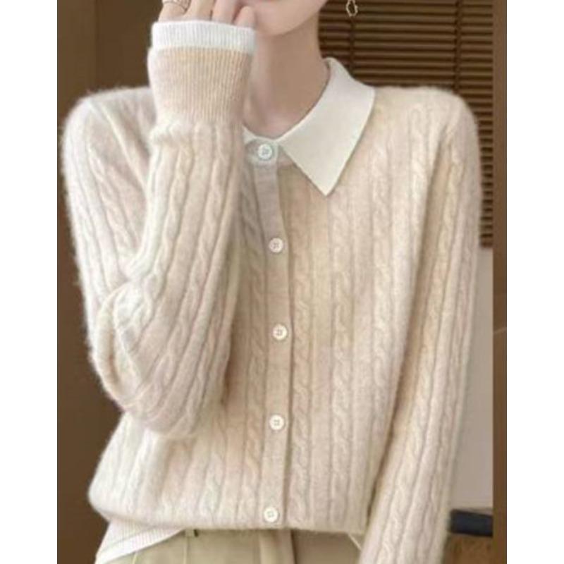 Women s Sweater Long Sleeves Lapel Pullover Knitted Sweater Women s Base 3XL
Women s Sweater Long Sleeves Lapel Pullover Knitted Sweater Women s Base 3XL