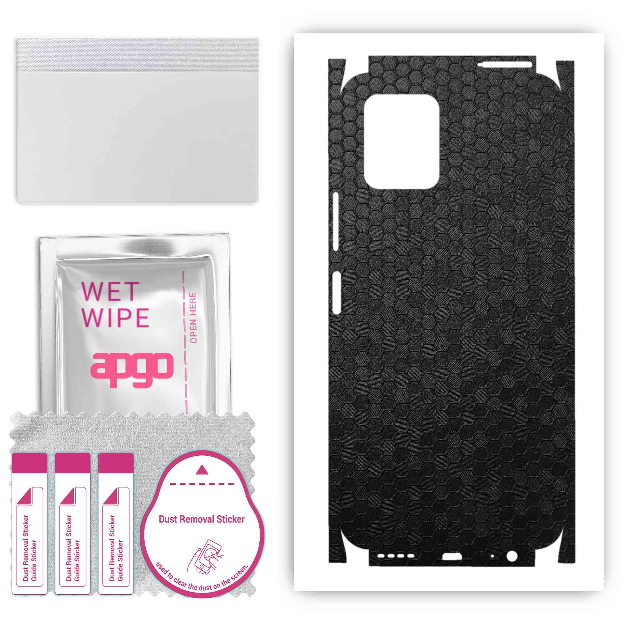 apgo Protective Skin Sticker for the back+sides compatible with Vivo Y15C, Full Wrap Film, Foil, Vinyl - Pattern Black Honeycomb
apgo Protective Skin Sticker for the back+sides compatible with Vivo Y15C, Full Wrap Film, Foil, Vinyl - Pattern Black Honeycomb