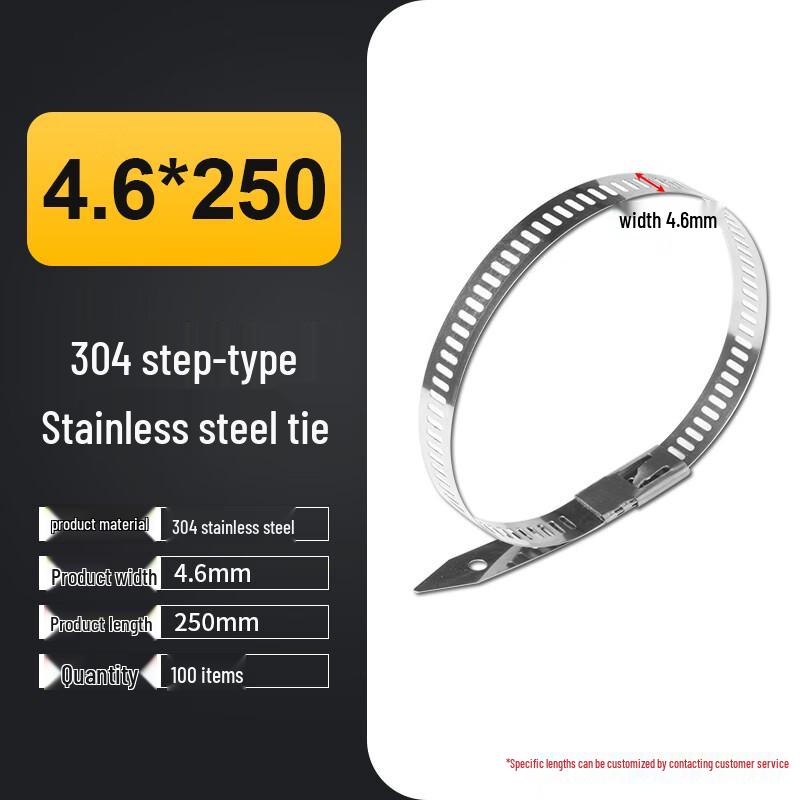 OLOMM 304 Stainless Steel Self-Locking Cable Ties
OLOMM 304 Stainless Steel Self-Locking Cable Ties