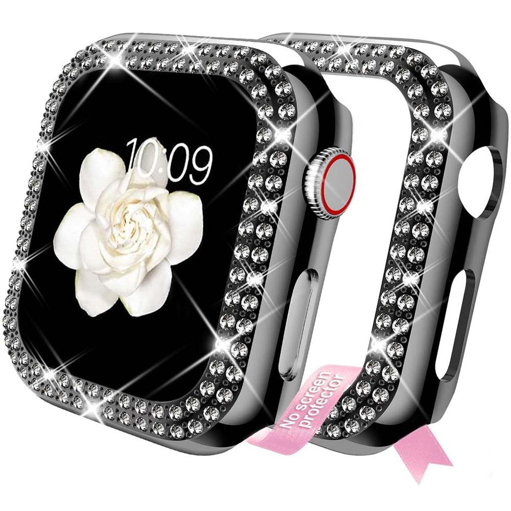 Чехол для Apple Watch серии Ultra 9/8/7/6/5/4/SE, блестящий защитный чехол с искусственными бриллиантами для IWatch 38/40/41/42/44 мм/45 мм/49 мм 38MM чёрный
Чехол для Apple Watch серии Ultra 9/8/7/6/5/4/SE, блестящий защитный чехол с искусственными бриллиантами для IWatch 38/40/41/42/44 мм/45 мм/49 мм 38MM чёрный