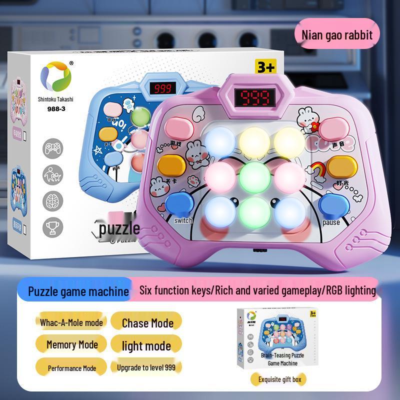 Whack-a-Mole Game with Colorful Lights: Press-and-Play Educational Toy
Whack-a-Mole Game with Colorful Lights: Press-and-Play Educational Toy