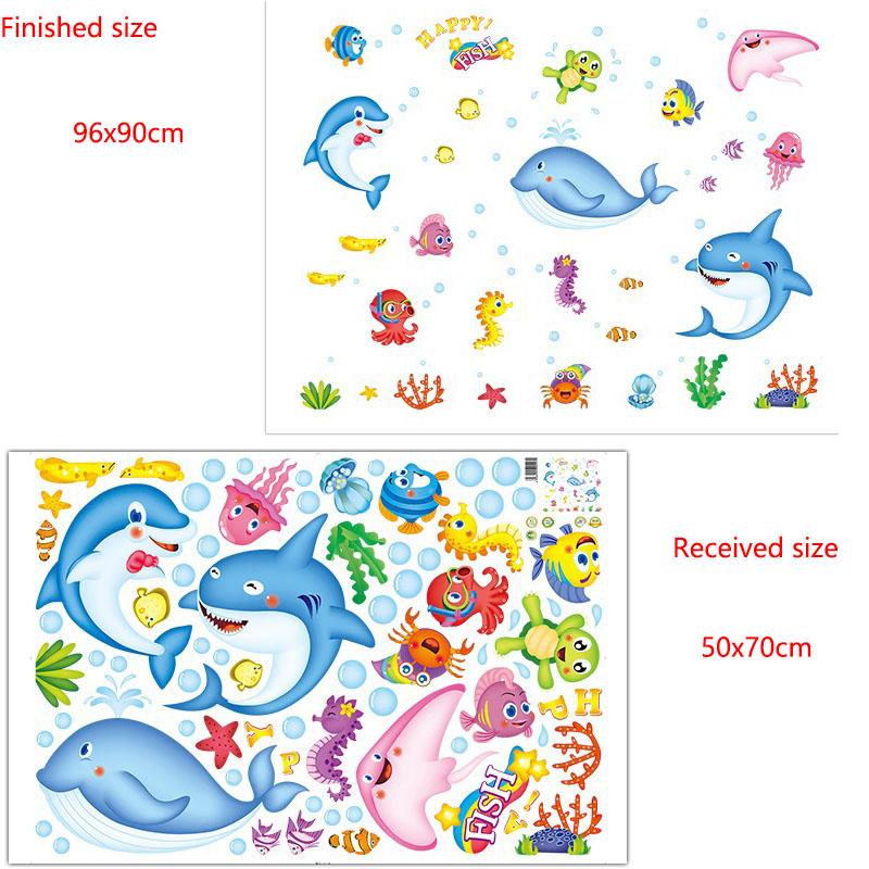 Removable Cartoon Underwater World Wall Stickers for Bedroom Living Room Kindergarten Kids Room Home Decor 50x70cm різнокольоровий
Removable Cartoon Underwater World Wall Stickers for Bedroom Living Room Kindergarten Kids Room Home Decor 50x70cm різнокольоровий