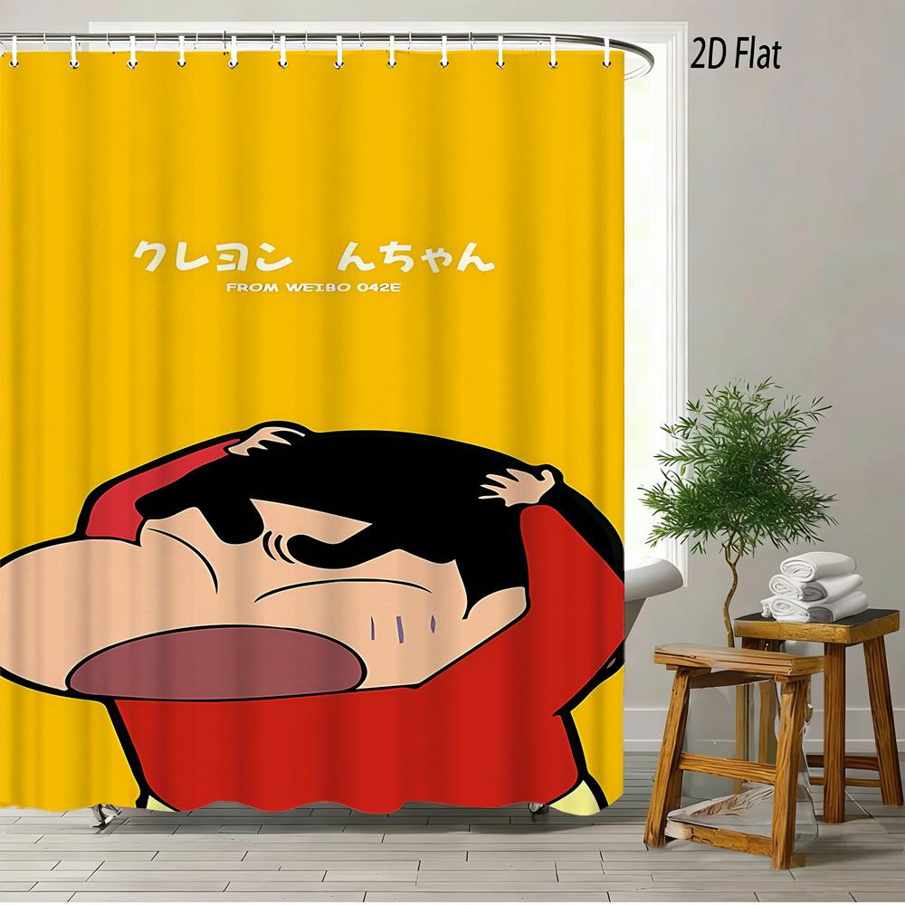 Crayon Shin-Chan & Shiro Best Friend Flying Scene 2D Print Waterproof Shower Curtain, Sweet Pink With Clouds & Daisies Bathroom W60H190(CM)-1 Pcs
Crayon Shin-Chan & Shiro Best Friend Flying Scene 2D Print Waterproof Shower Curtain, Sweet Pink With Clouds & Daisies Bathroom W60H190(CM)-1 Pcs