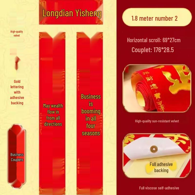 Business Prosperity Door Couplets
Business Prosperity Door Couplets