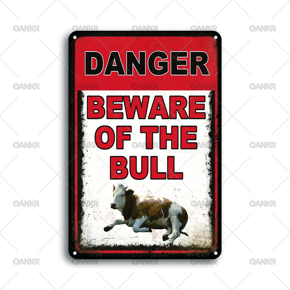 Vintage Warning Art Metal Tin Sign Danger Beware Of The Bull Retro Metal Signs for Farm Bar Garden Home Wall Decor Plaque 20x30cm(7.8x11.8inch)
Vintage Warning Art Metal Tin Sign Danger Beware Of The Bull Retro Metal Signs for Farm Bar Garden Home Wall Decor Plaque 20x30cm(7.8x11.8inch)