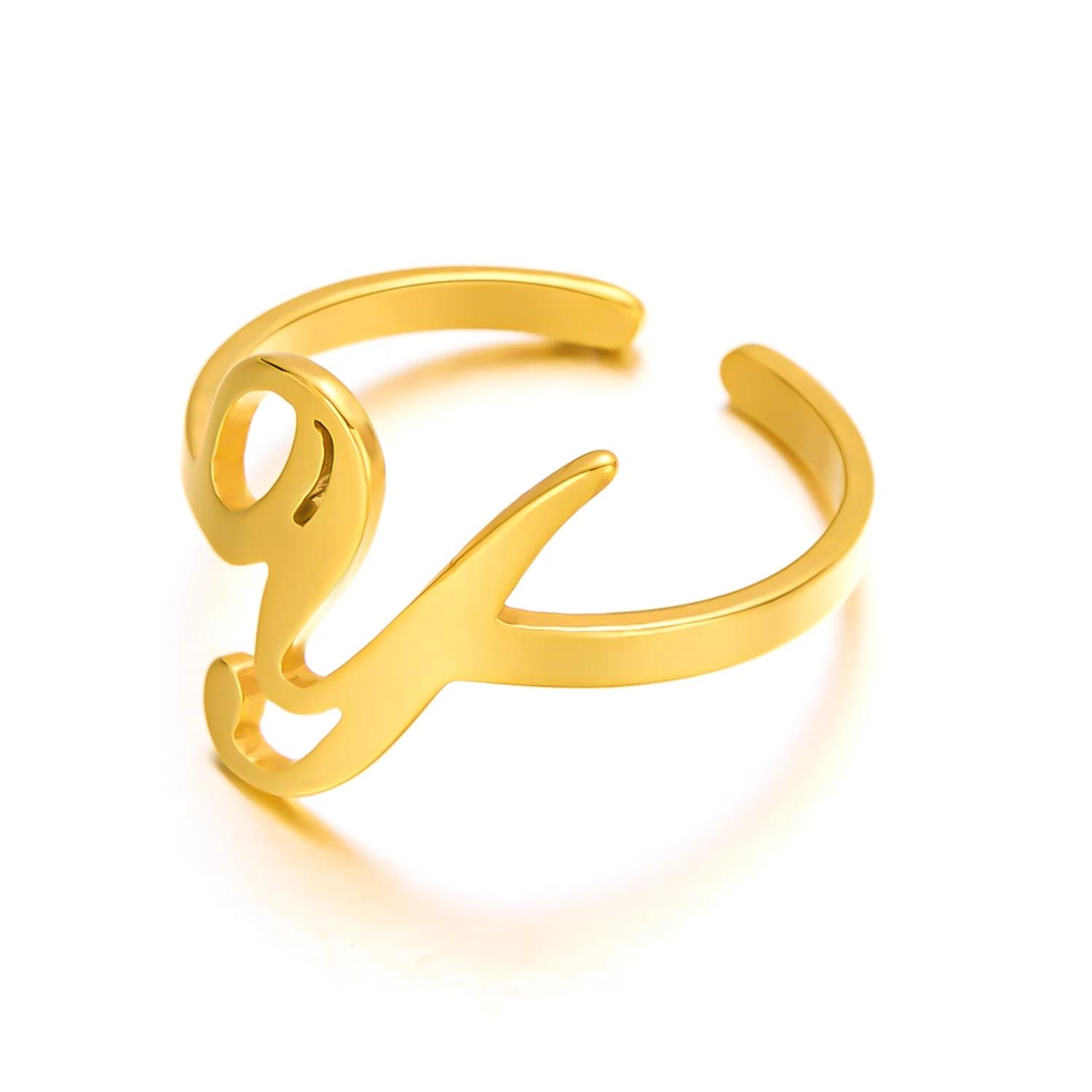 Initial Letter Rings for Women Gold Color Stainless Steel A-Z Letter Adjustable Ring Aesthetic Wedding Christmas Jewelry Gift
Initial Letter Rings for Women Gold Color Stainless Steel A-Z Letter Adjustable Ring Aesthetic Wedding Christmas Jewelry Gift