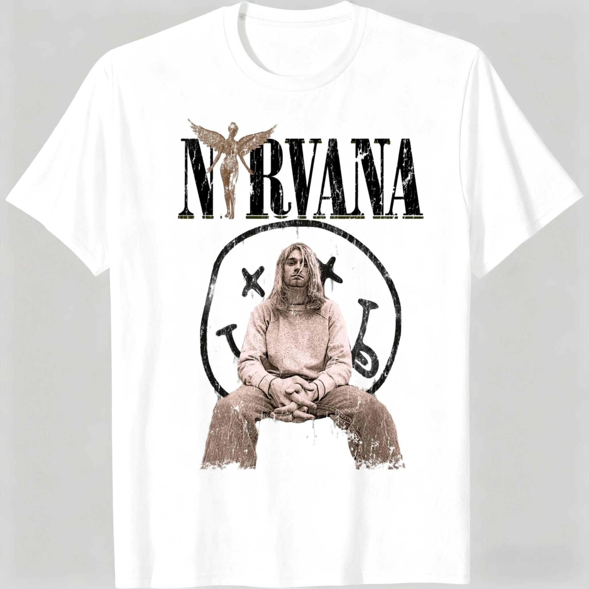 2026 New Nirvana Rock Band Men s Women Cotton T-shirt Hip-hop Style Men s and Women s Oversized Y2K Tee Casual Loose Outdoor Street L чорний
2026 New Nirvana Rock Band Men s Women Cotton T-shirt Hip-hop Style Men s and Women s Oversized Y2K Tee Casual Loose Outdoor Street L чорний