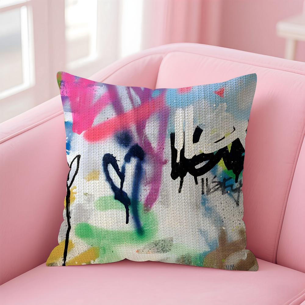 Colorful Graffiti Fashion Cushion Cover Natural Linen Pillow Case DoubleSided Print Decorative Sofa Pillowcase Home Decor Gift 30x30cm
Colorful Graffiti Fashion Cushion Cover Natural Linen Pillow Case DoubleSided Print Decorative Sofa Pillowcase Home Decor Gift 30x30cm