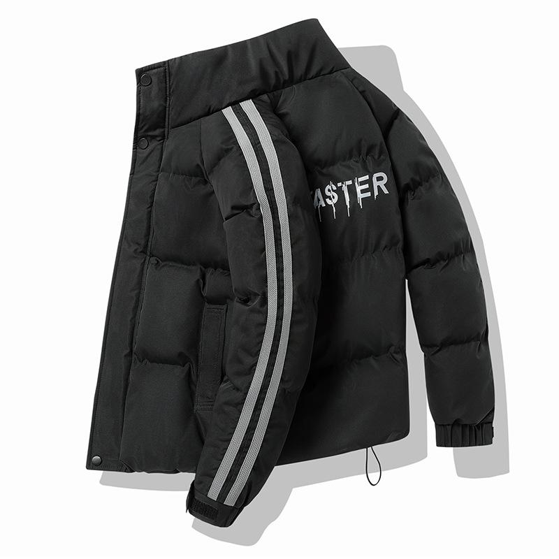 Winter cotton-padded clothes for men and women of the same style, stand-up collar Feather Rong cotton-padded clothes, loose flow versatile S чорний
Winter cotton-padded clothes for men and women of the same style, stand-up collar Feather Rong cotton-padded clothes, loose flow versatile S чорний