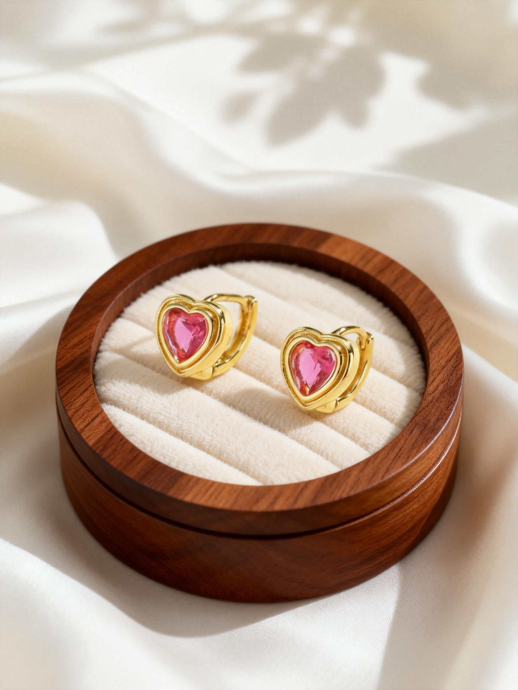 Chic Heart-Shaped Fuchsia Zircon Earrings for Women Girls Love Cubic Zirconia Hoop Earrings Fashion Charm Jewelry Gift
Chic Heart-Shaped Fuchsia Zircon Earrings for Women Girls Love Cubic Zirconia Hoop Earrings Fashion Charm Jewelry Gift