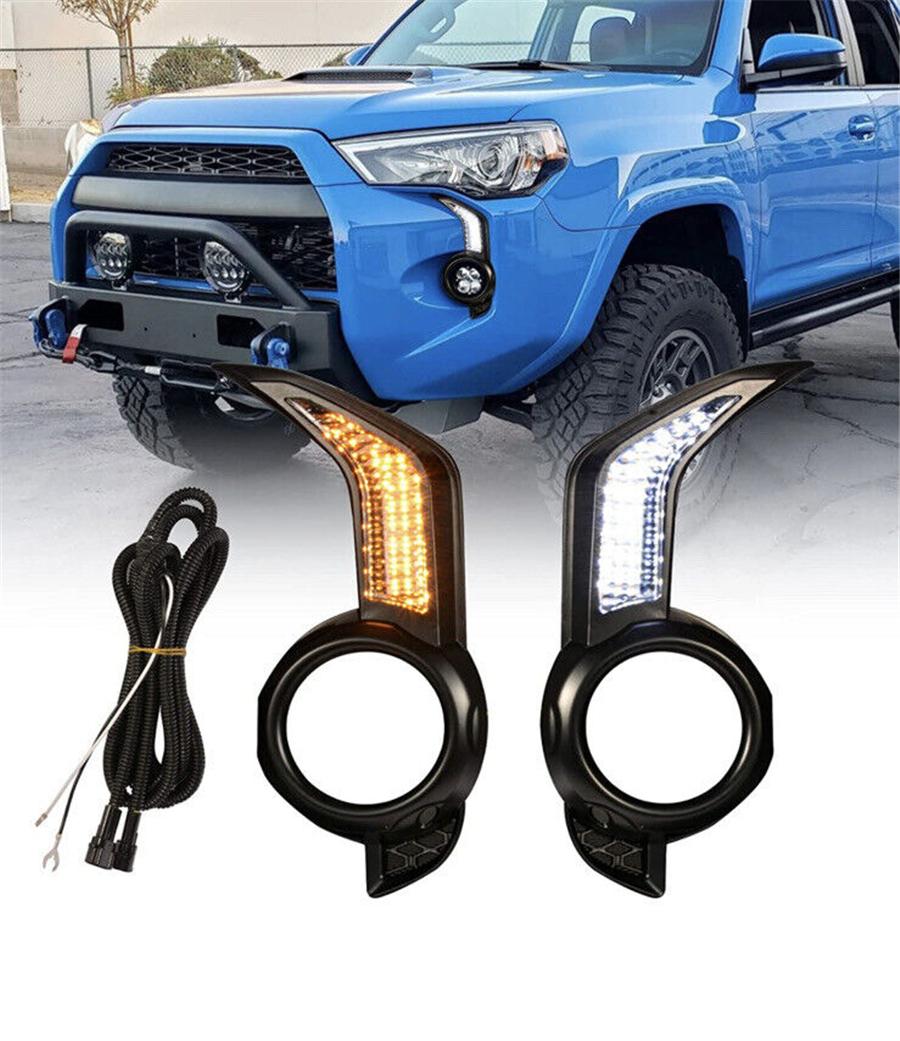 Для Toyota 4Runner 2014-2021 светодиодные дневные ходовые огни, противотуманные фары, указатели поворота
Для Toyota 4Runner 2014-2021 светодиодные дневные ходовые огни, противотуманные фары, указатели поворота