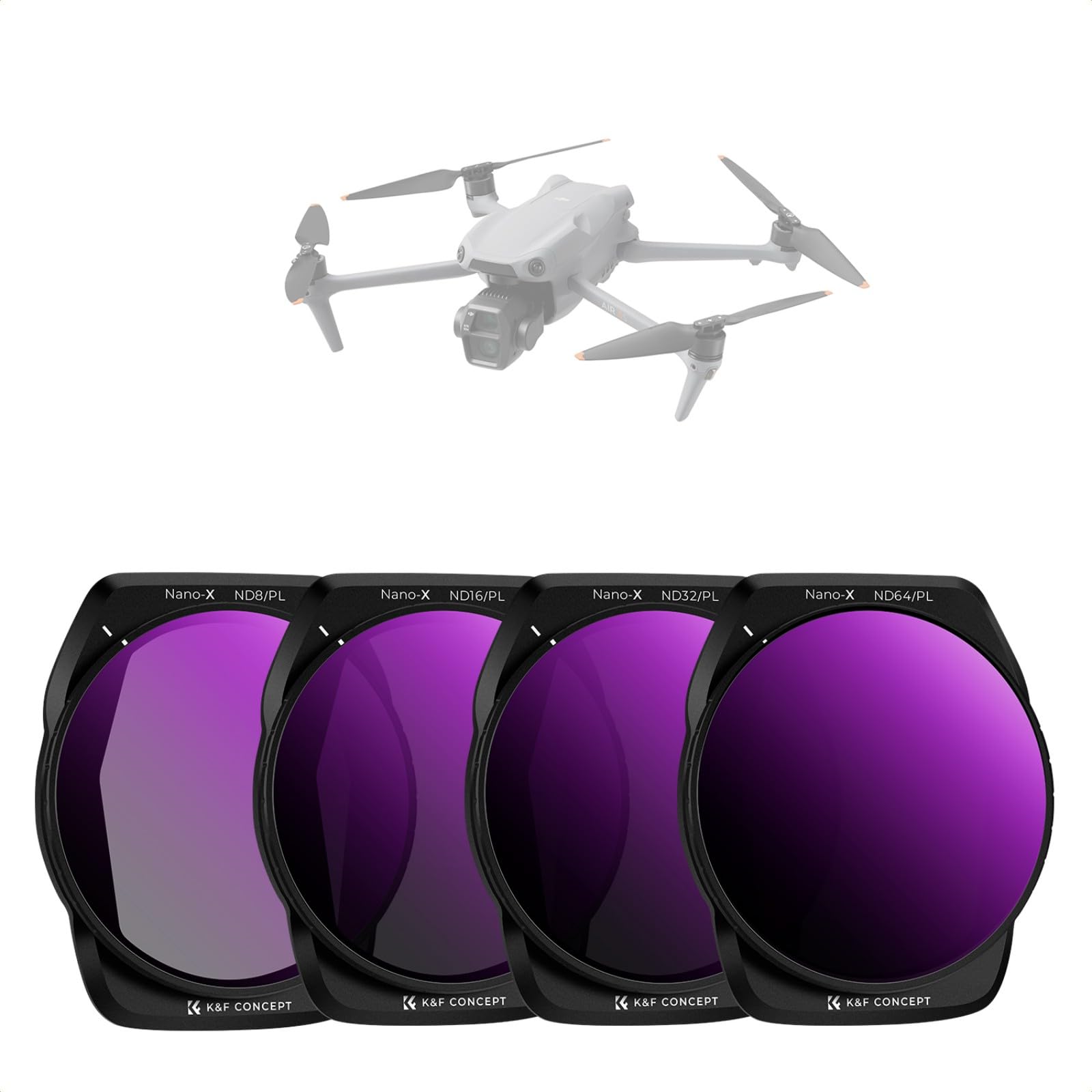 Concept Filter Set for DJI AIR 3S ND Filter Neutral Density Filter PL Filter Polarizing Filter Lens Protection AGC Optical Glass High Transmittance
Concept Filter Set for DJI AIR 3S ND Filter Neutral Density Filter PL Filter Polarizing Filter Lens Protection AGC Optical Glass High Transmittance