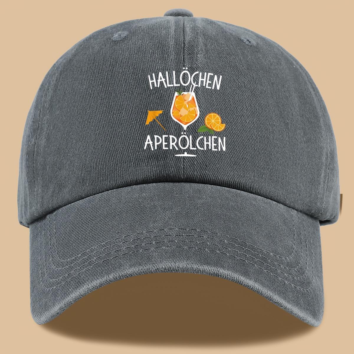 1pc Hallochen Aperolchen Womens Adjustable Baseball Cap Breathable Maroon Summer Hat with Aperol Spritz Cocktail Print One Size
1pc Hallochen Aperolchen Womens Adjustable Baseball Cap Breathable Maroon Summer Hat with Aperol Spritz Cocktail Print One Size
