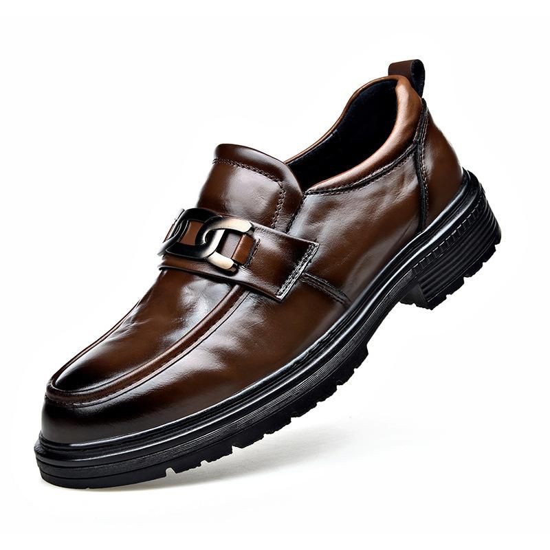 Crocodile pattern dress low-top leather shoes men s autumn leather shoes breathable new business casual men s shoes trend 44 коричневий
Crocodile pattern dress low-top leather shoes men s autumn leather shoes breathable new business casual men s shoes trend 44 коричневий