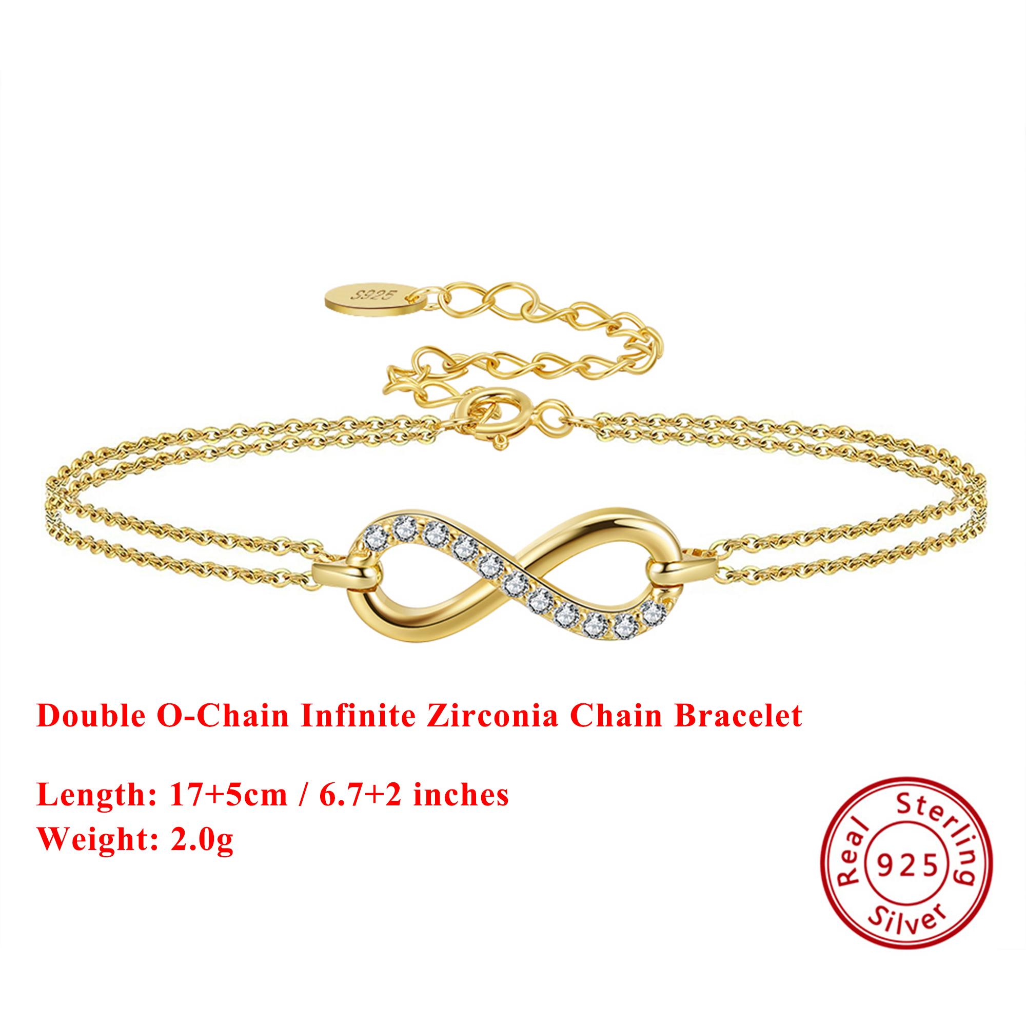 EFFIE QUEEN Simple 925 Sterling Silver Infinity Bracelet for Women Charms Bracelet Fashion Daily Party Jewelry Lover Gift SB136
EFFIE QUEEN Simple 925 Sterling Silver Infinity Bracelet for Women Charms Bracelet Fashion Daily Party Jewelry Lover Gift SB136