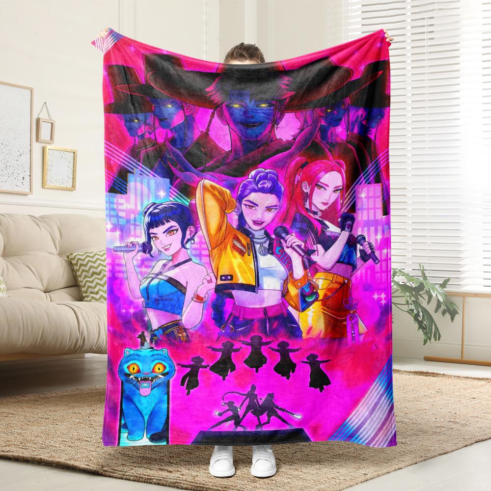 KPop Demon Hunters Purple magic is cute and fun!Anime girl & fantasy monster blanket, comfortable and fashionable at home 30x40in
KPop Demon Hunters Purple magic is cute and fun!Anime girl & fantasy monster blanket, comfortable and fashionable at home 30x40in