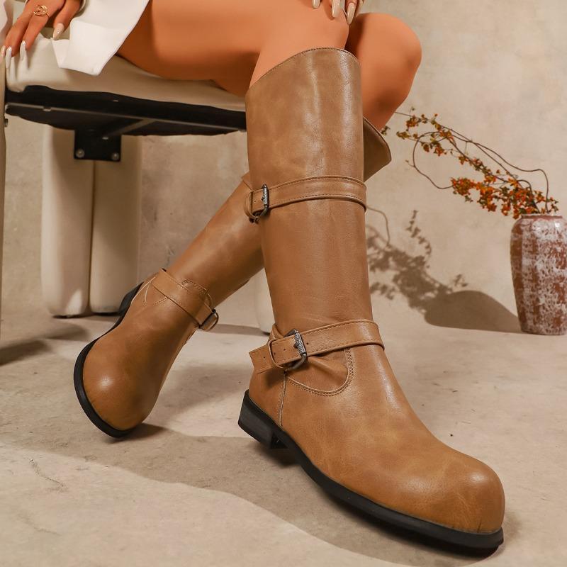 New Fashion Sleeve Boots Autumn New Round Scalp Buckle Soft Sole Anti-slip Wear-resistant Block Heel Women s Shoes 35
New Fashion Sleeve Boots Autumn New Round Scalp Buckle Soft Sole Anti-slip Wear-resistant Block Heel Women s Shoes 35