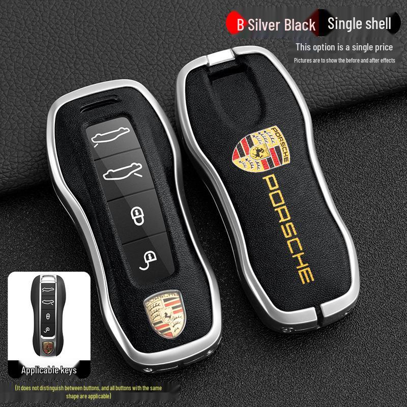 Porsche Key Cover for Cayenne, Macan, Panamera, 911, and 718 Set
Porsche Key Cover for Cayenne, Macan, Panamera, 911, and 718 Set