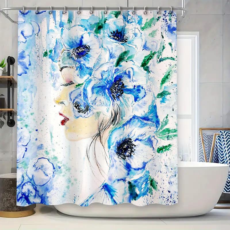 Blue White Swirls Shower Curtain For Bathroom Decor Soft Fabric Waterproof Liner With Hook (Purple) W60H190(CM)-1 Pcs
Blue White Swirls Shower Curtain For Bathroom Decor Soft Fabric Waterproof Liner With Hook (Purple) W60H190(CM)-1 Pcs