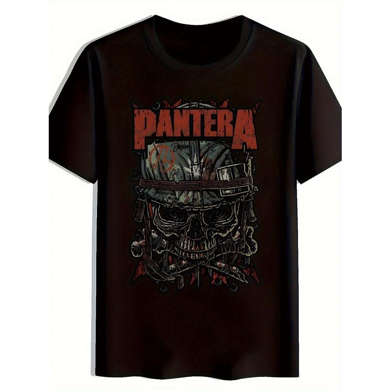 European Size Men s Black Pantera Graphic Oversize T-shirt Bold Skull Gear Design Short Sleeve Crew Neck All Season Comfort Machine Washable Casua S
European Size Men s Black Pantera Graphic Oversize T-shirt Bold Skull Gear Design Short Sleeve Crew Neck All Season Comfort Machine Washable Casua S