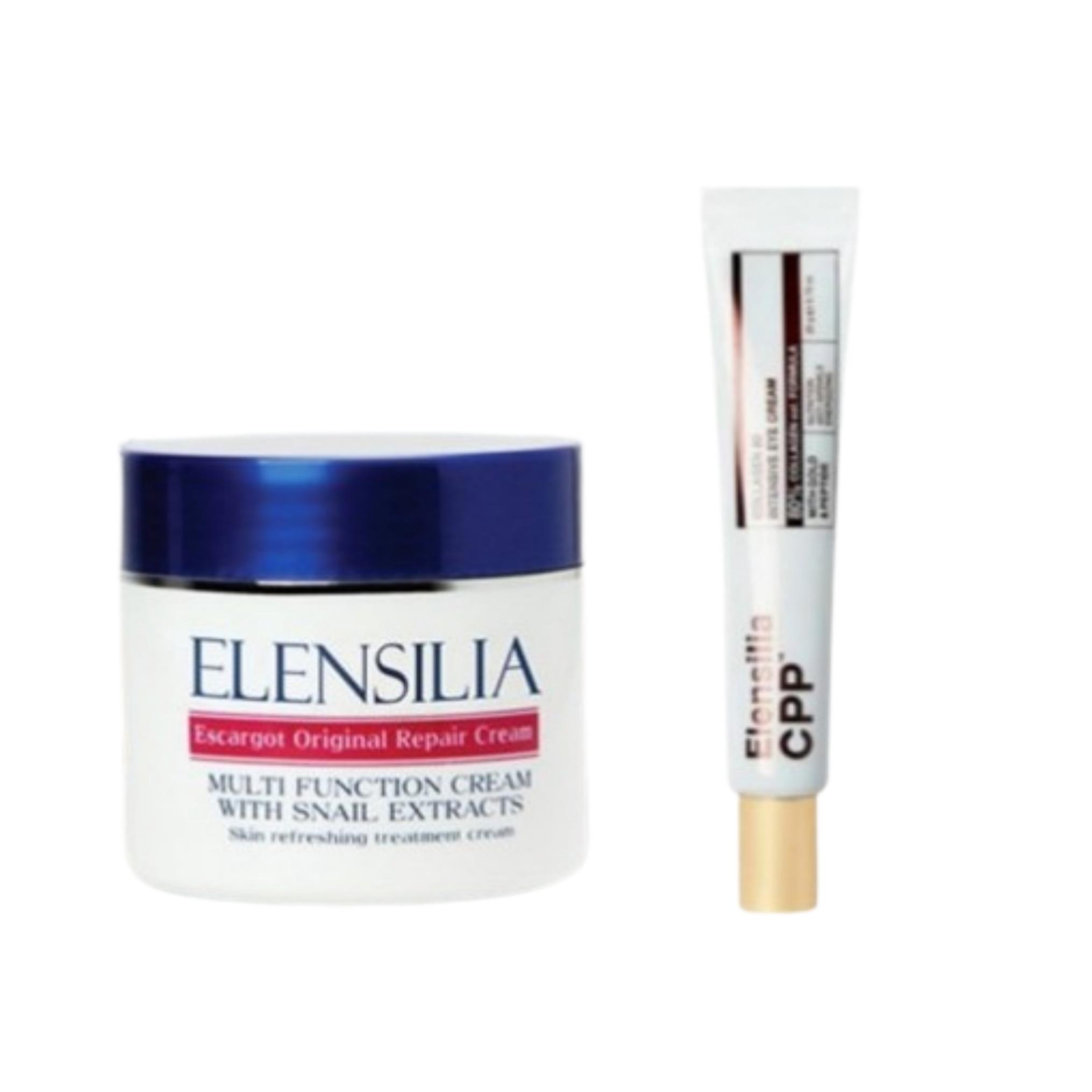 ELENSILIA Escargot Original Repair Cream 100 г и ELENSILIA CPP Collagen 80 Intensive Eye Cream 20 г специальные наборы Set of 1
ELENSILIA Escargot Original Repair Cream 100 г и ELENSILIA CPP Collagen 80 Intensive Eye Cream 20 г специальные наборы Set of 1
