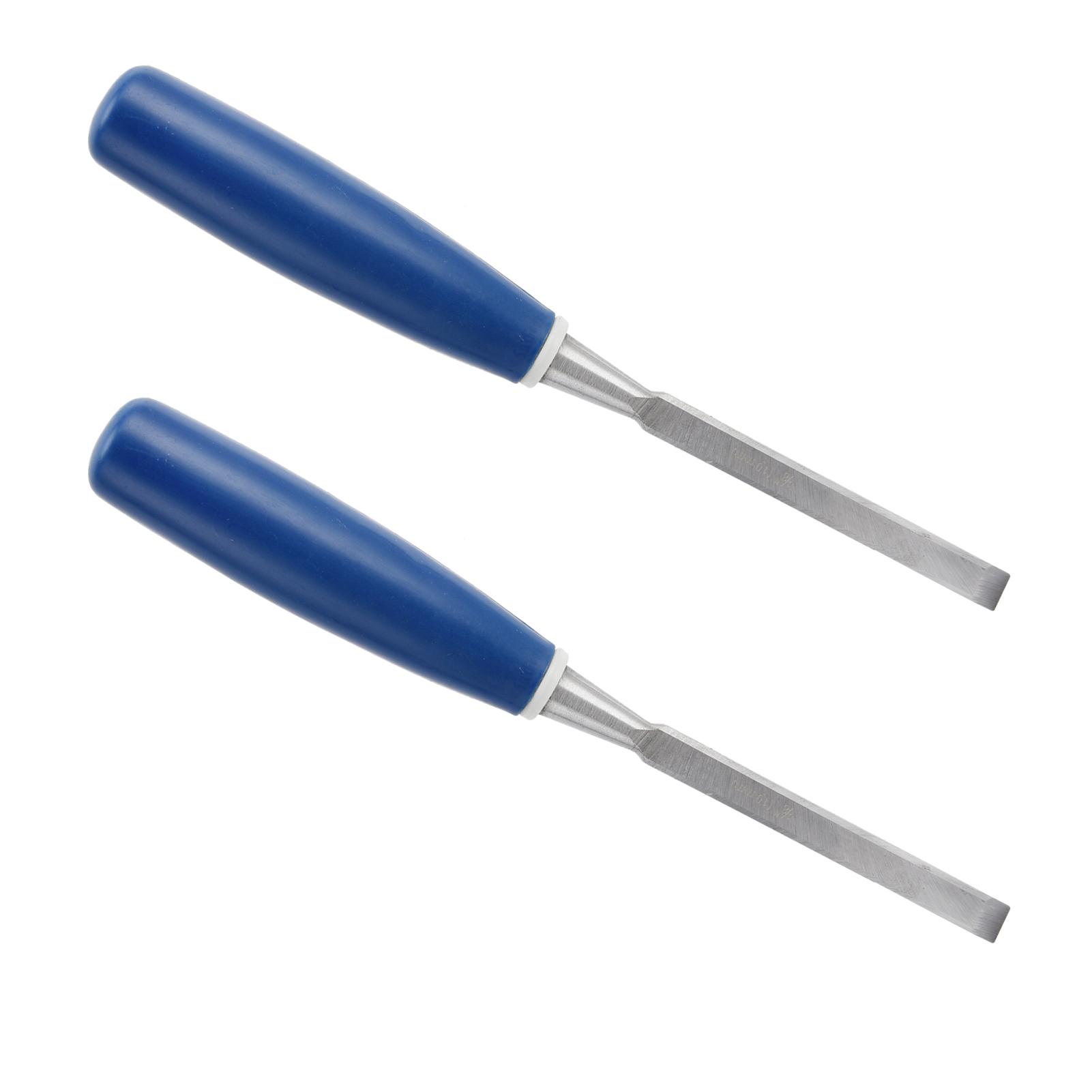 Набор из 2-х стамесок по дереву высокой твердости для резьбы по дереву с синей ручкой для деревообработки, плоские
Набор из 2-х стамесок по дереву высокой твердости для резьбы по дереву с синей ручкой для деревообработки, плоские